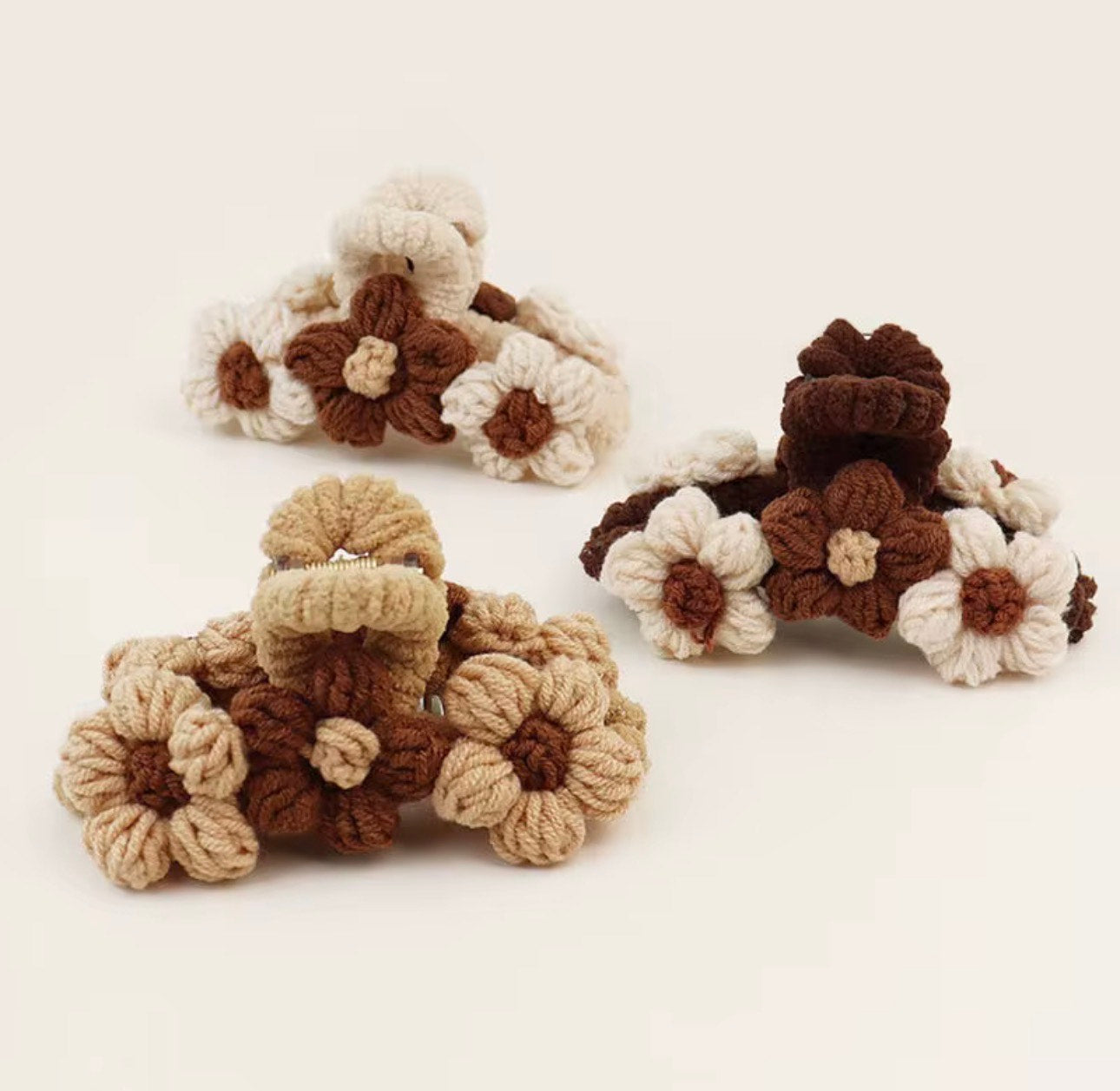 Handmade Embroidered Floral Hair Clips | Boho Hair Accessories for Weddings, Festivals & Daily Wear
