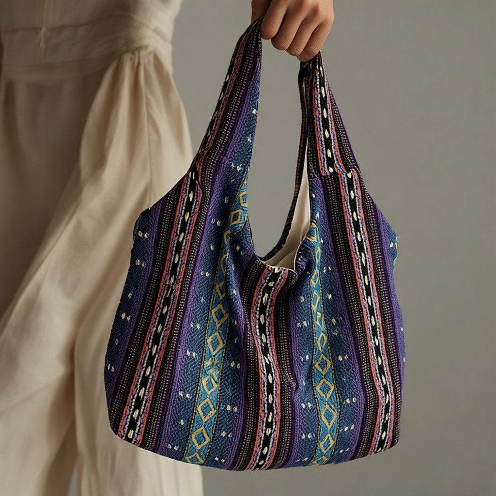 Terra Hobo - Custom Made-to-Order Artisan Purse | Handcrafted Embroidered Bag